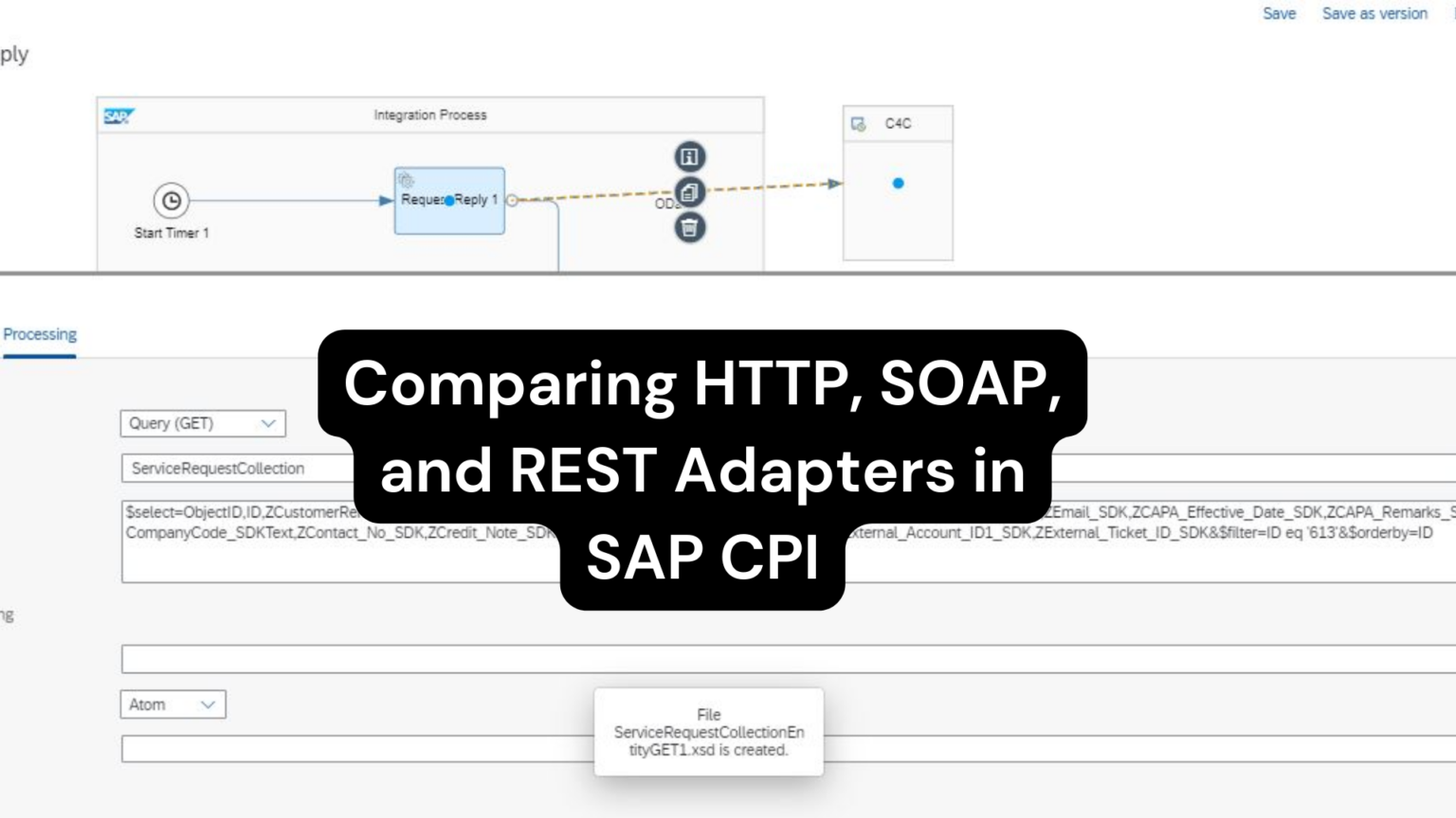 HTTP, SOAP, and REST Adapters in SAP CPI