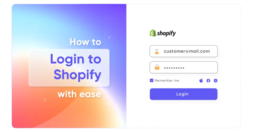 shopify login